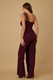 Flap Rhinestone Edge Jumpsuit-51933