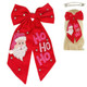 Christmas Santas Hohoho Bow Barrette Hair Clip-52303