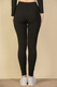 Tie-Front Ribbed Lounge Leggings-45721