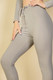 Tie-Front Ribbed Lounge Leggings-45721