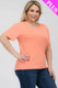 Plus Size Basic Short Sleeve T-shirt-44282