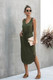 V Neck Sleeveless Tank Dress-50616