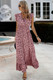 Boho V Neck Wrap Ruffled A Line Long Dress-49136 Boho V Neck Wrap Ruffled A Line Long Dress-49136