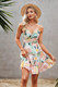 Tie Dye V Neck Sleeveless Ruffle Hem A Line Dress-49122 Tie Dye V Neck Sleeveless Ruffle Hem A Line Dress-49122