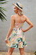 Tie Dye V Neck Sleeveless Ruffle Hem A Line Dress-49122 Tie Dye V Neck Sleeveless Ruffle Hem A Line Dress-49122