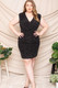 Translucent Rhinestone Plus Mini Dress-35693 Translucent Rhinestone Plus Mini Dress-35693