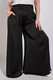 Washed Satin Wide Pants With Waist Smocked-47343 Washed Satin Wide Pants With Waist Smocked-47343