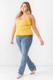 Plus Ribbed Ruffle Tank Top-41985
