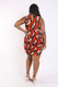Printed Air Mesh Dress-40441