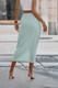 Solid Twist Wrap Assassin Fit Skirt-49123