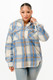 Hooded Plaid Jacket    -51839