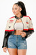 Colorblock Crop Jacket            -51809