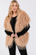 Faux Fur Pull Through Shawl-51389