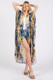 Boho Print Open Front Long Kimono-47595