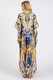 Boho Print Open Front Long Kimono-47595