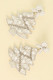 White Christmas Tree Post Earrings-52290