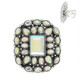 Western Floral Jeweled Cuff Ring-52282