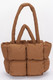 Nylon Quilted Padded Tote Bag-50940