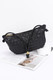 Faux Leather Braided Wrist And Shoulder Bag-50945