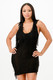 Hooded Bodycon Short Dress         -50227