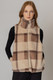 Plaid Faux Fur Vest-46974