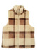 Plaid Faux Fur Vest-46974