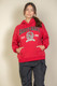 Graphic Kangaroo Pocket Drawstring Hoodie-45808