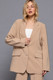 Long slv front button closure blazer      -45059