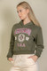 Graphic Drop Shoulder Pull Over Hoodie-45717