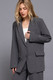 Long slv front button closure blazer      -45057