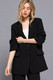 Long slv front button closure blazer      -45055