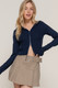 2-way zip closure sweater hoodie cardigan        -45049
