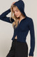 2-way zip closure sweater hoodie cardigan        -45049