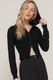 2-way zip closure sweater hoodie cardigan        -45045