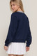 Long slv v-neck embroidered sweatshirt        -45042