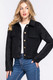 Long Slv Teddy Fleece Short Jacket           -44851