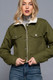 Button Closure Sherpa-lined Twill Jacket        -44848