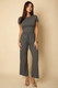 Relaxed Fit Top And Wide-leg Pants Set-51465