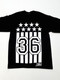 Black And White Flag Print Tee-45699