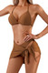 Halter Hollow Out Pleated Wrap Knot Bikini-49341