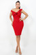 Monroe Asymmetric Ruffle Midi Dress           -49549