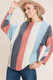 Striped Dolman Sleeves Top       -44988