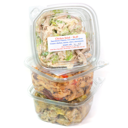 Packages of cold salads