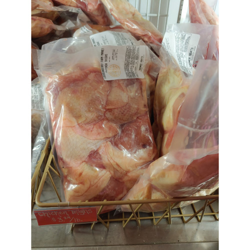 Packages of chicken