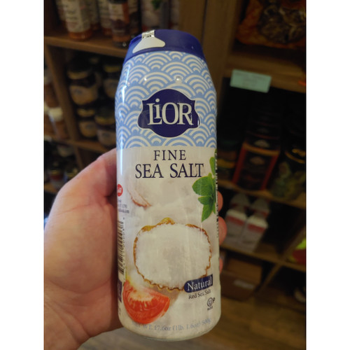 Jar of sea salt