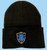 Black hat with blue emblem