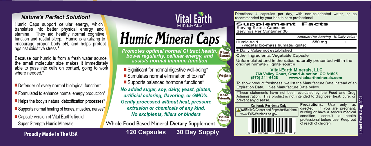 Humic Mineral Caps