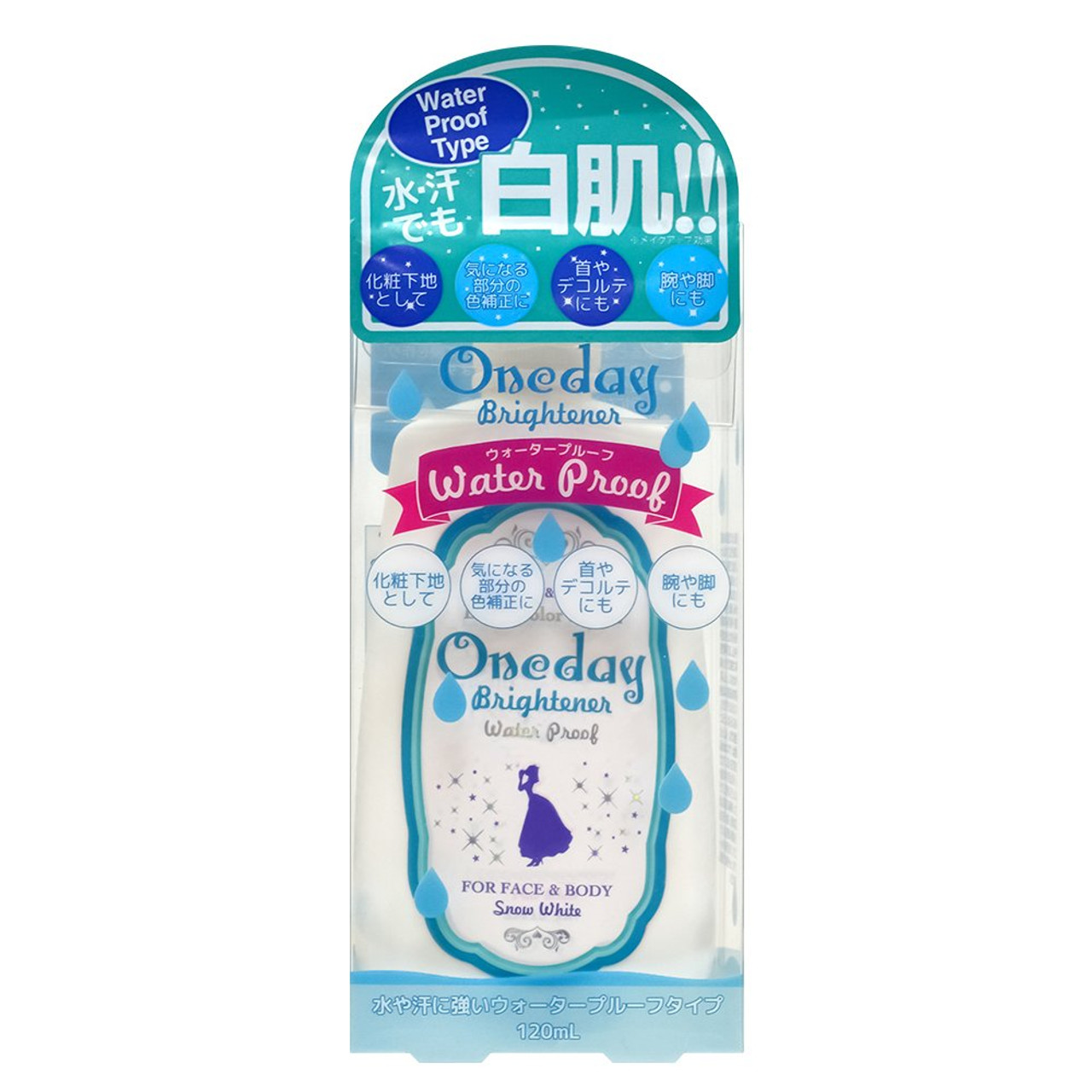 日本snow white one day 滋润美白保湿身体乳液120ml 防水款 全身素颜霜