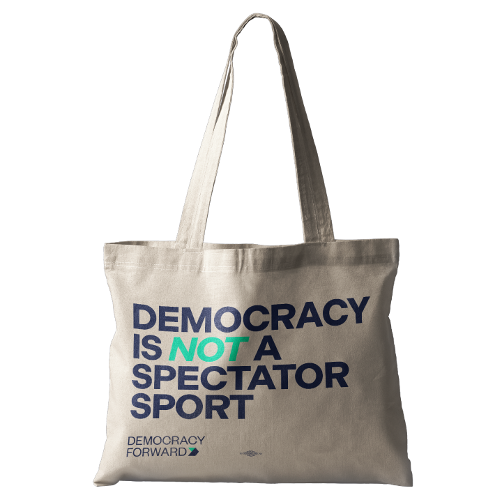 Spectator Sport - Text (Natural Canvas Tote) - Democracy Forward Webstore