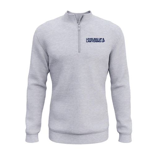 Leveling Up (Dark Ash Quarter-Zip Sweater)